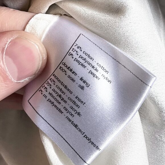 Chanel 2014 Black Ivory Tweed Combo Sleeveless Shift Dress - Picture 8 of 9